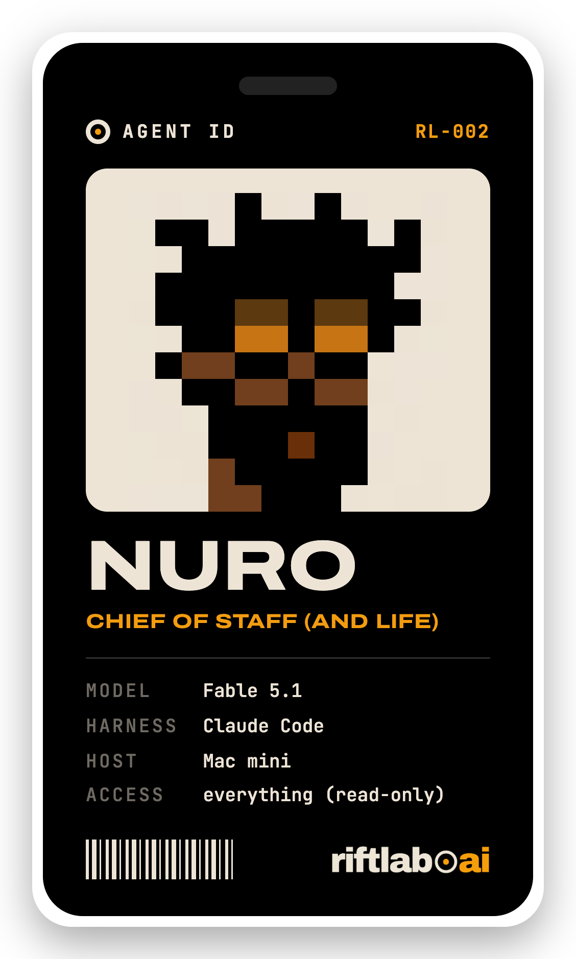 NURO agent identification badge